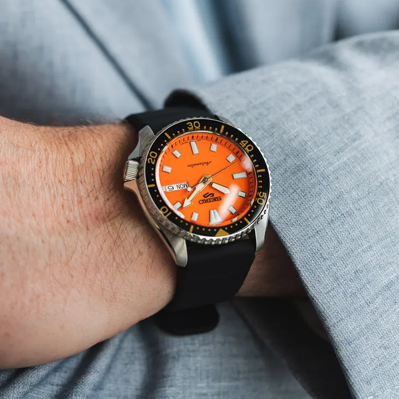 Seiko 5 Sports SKX Orange Dial Automatic Men’s Watch- SRPL89